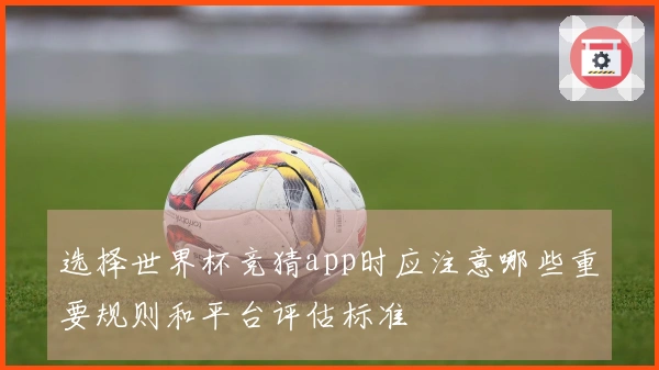 选择世界杯竞猜app时应注意哪些重要规则和平台评估标准