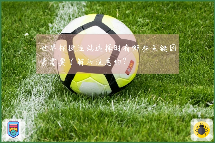世界杯投注站选择时有哪些关键因素需要了解和注意的？